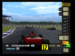 F-1 World Grand Prix (USA) In game screenshot